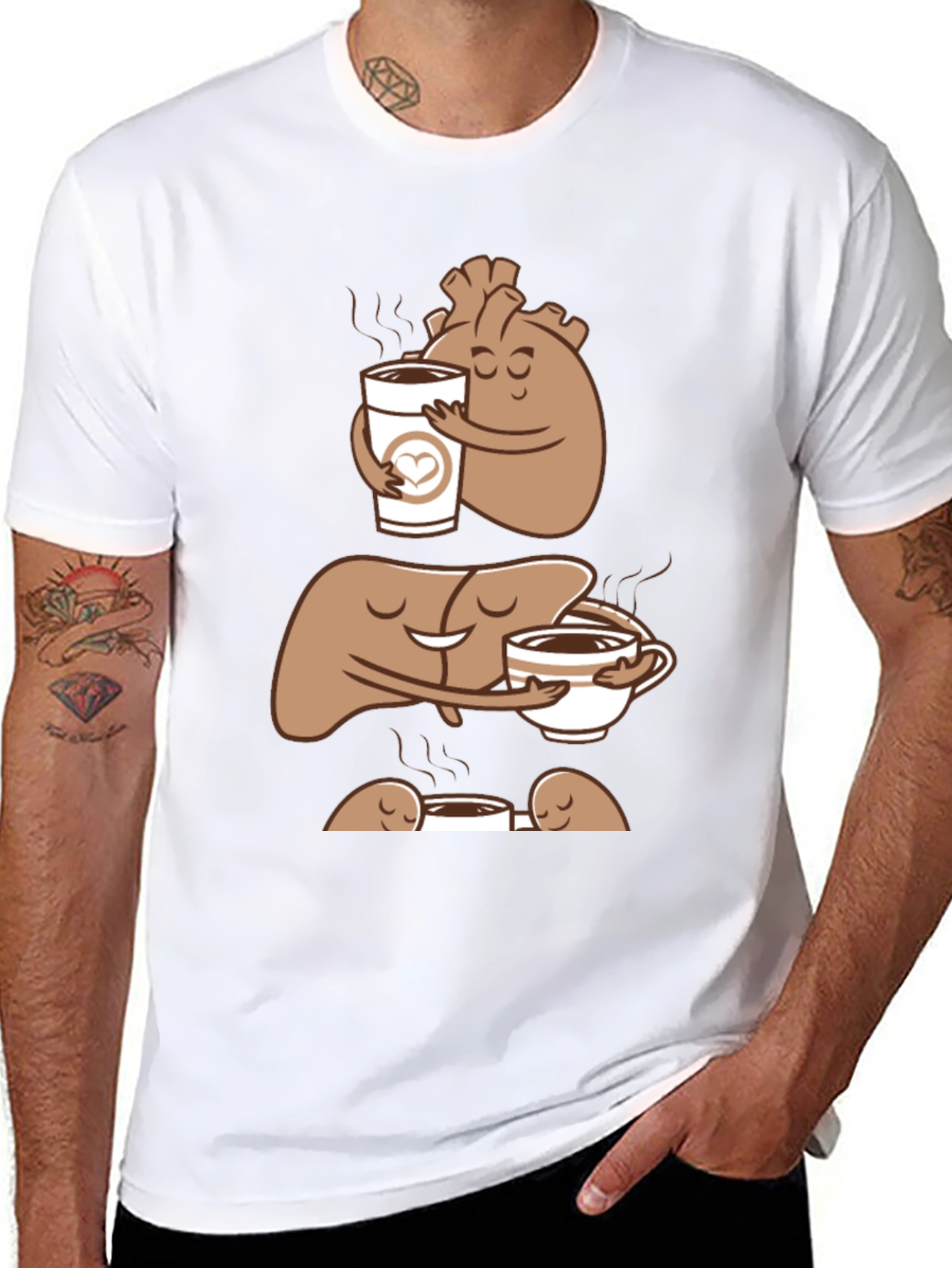 Anatomy Coffee Black T-Shirt