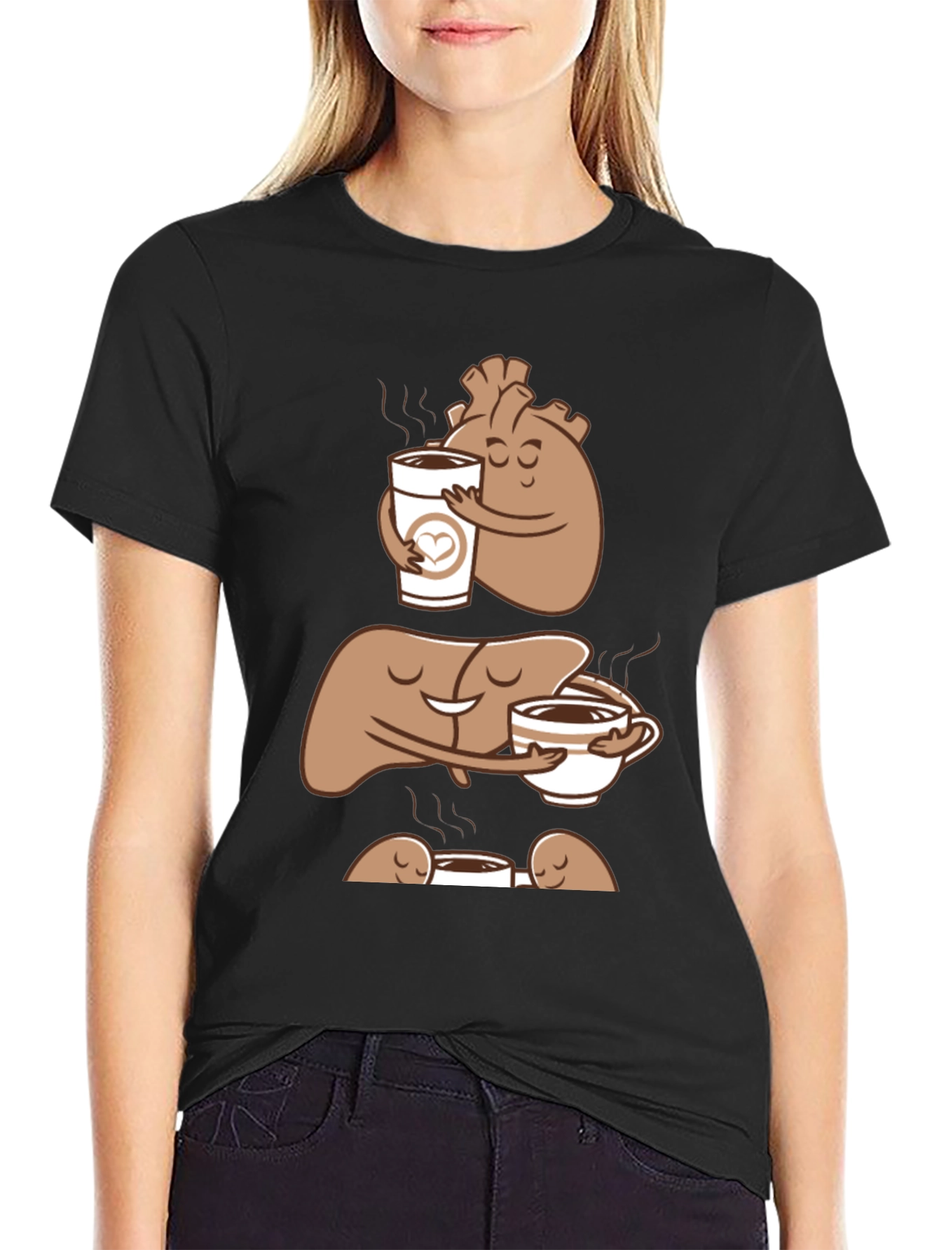 Anatomy Coffee Black T-Shirt