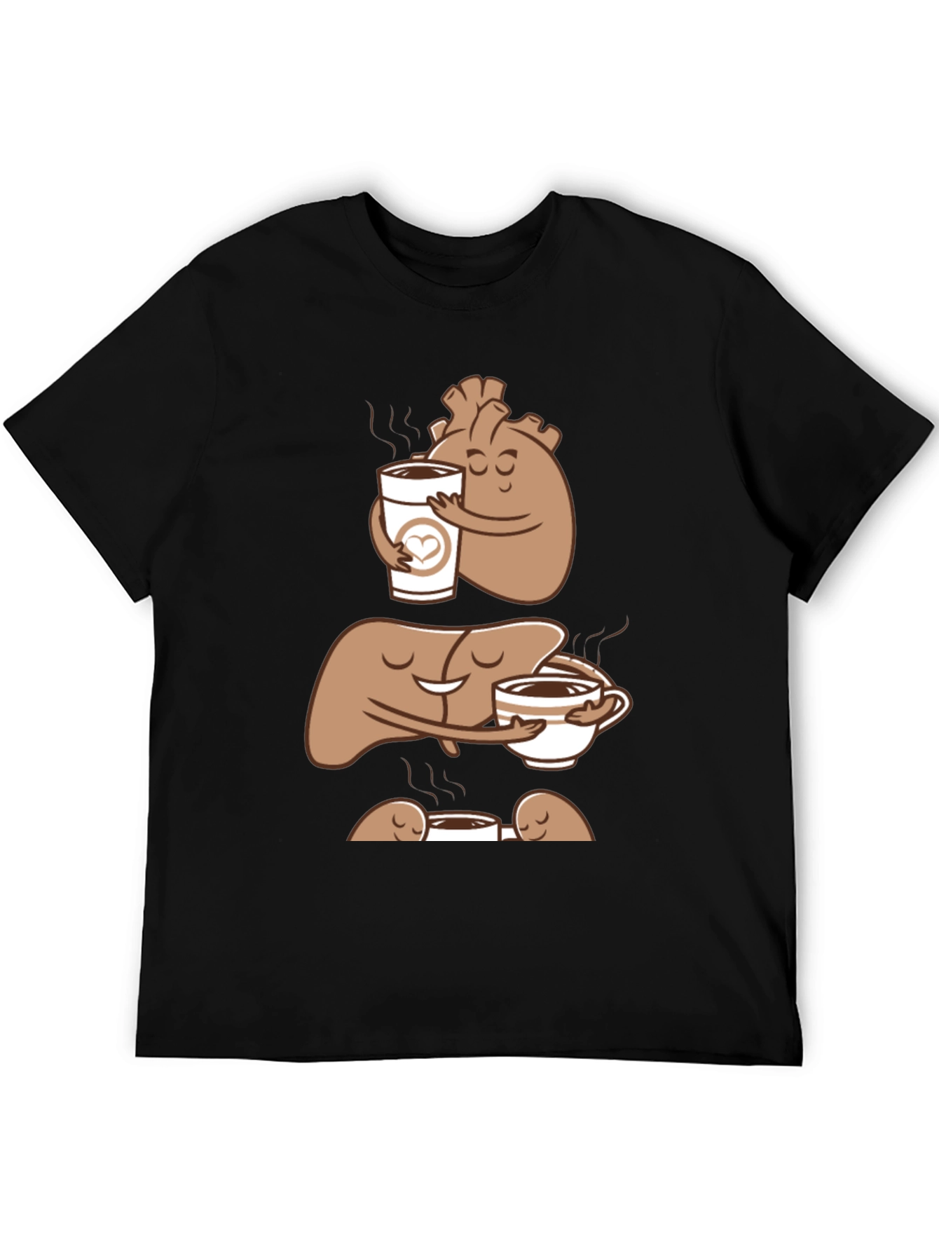 Anatomy Coffee Black T-Shirt