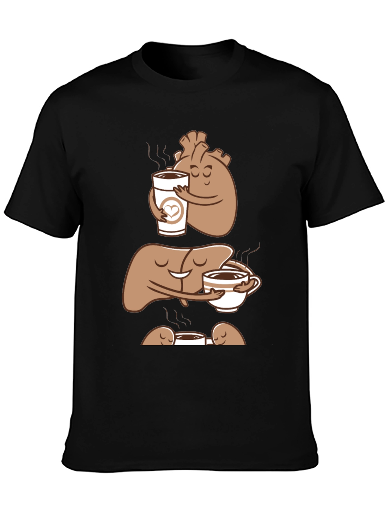 Anatomy Coffee Black T-Shirt