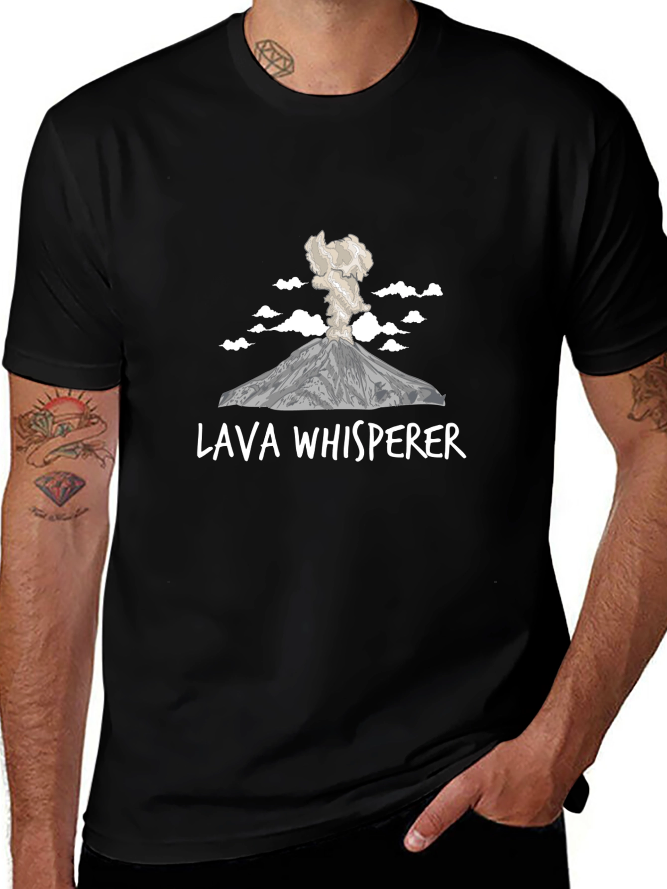 Lava Whisperer Volcano Graphic T-Shirt