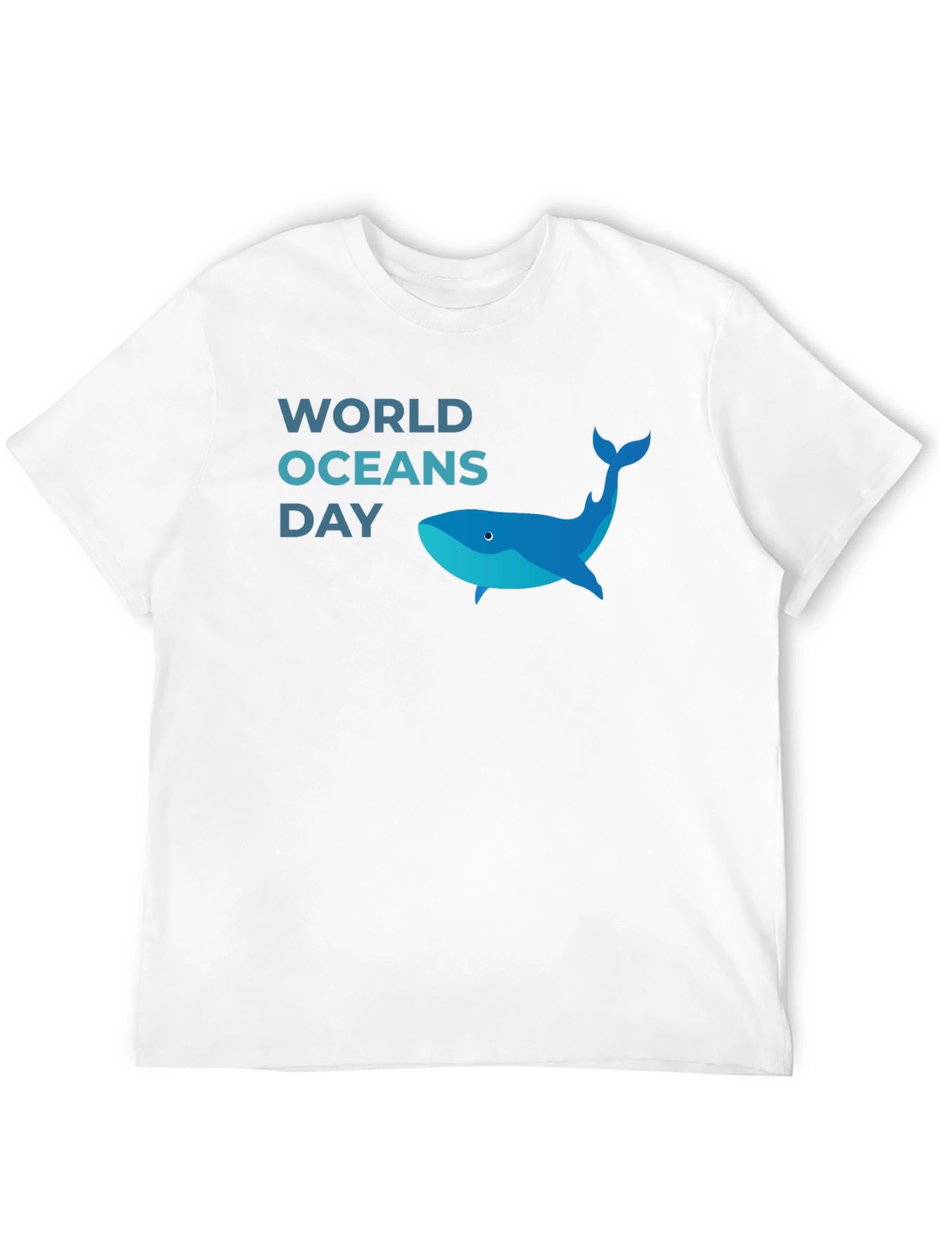 World Oceans Day Whale Graphic Tee - Black