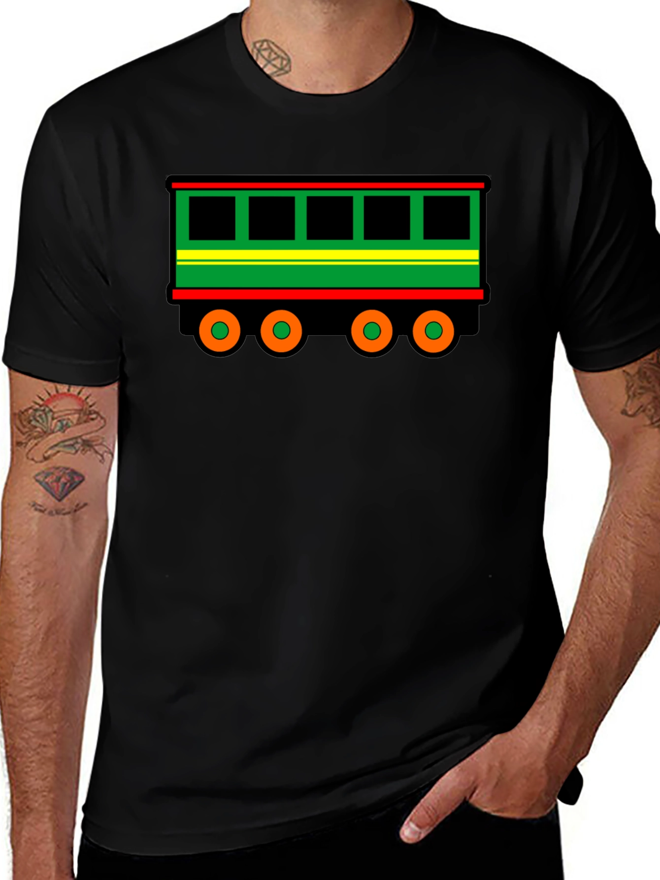 Train Car Graphic Tee - Unique Design