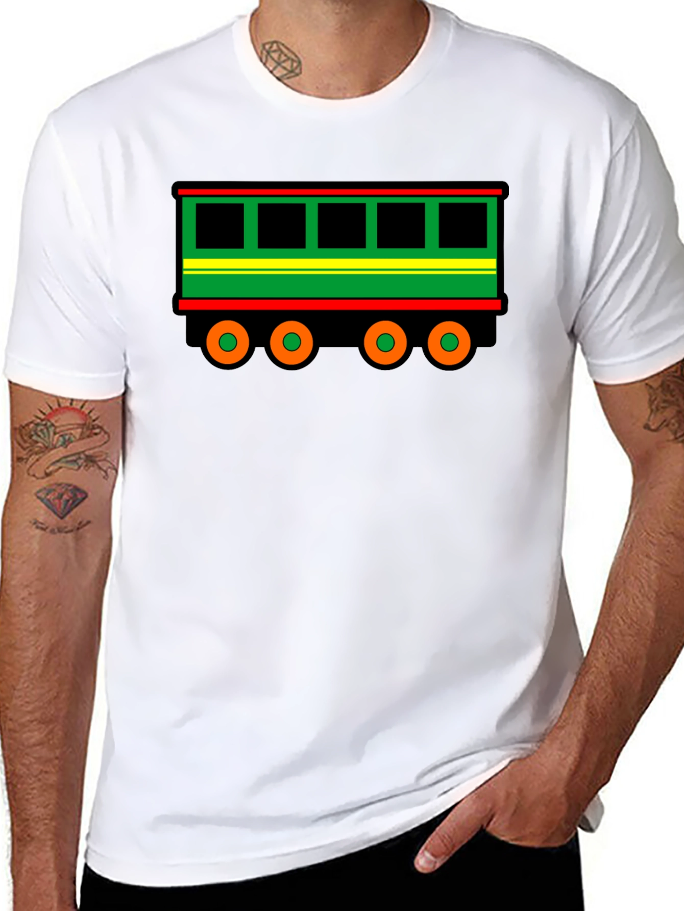 Train Car Graphic Tee - Unique Design