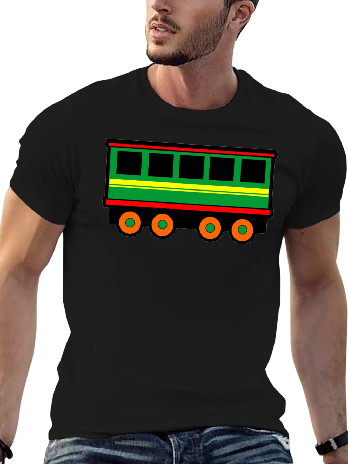 Train Car Graphic Tee - Unique Design