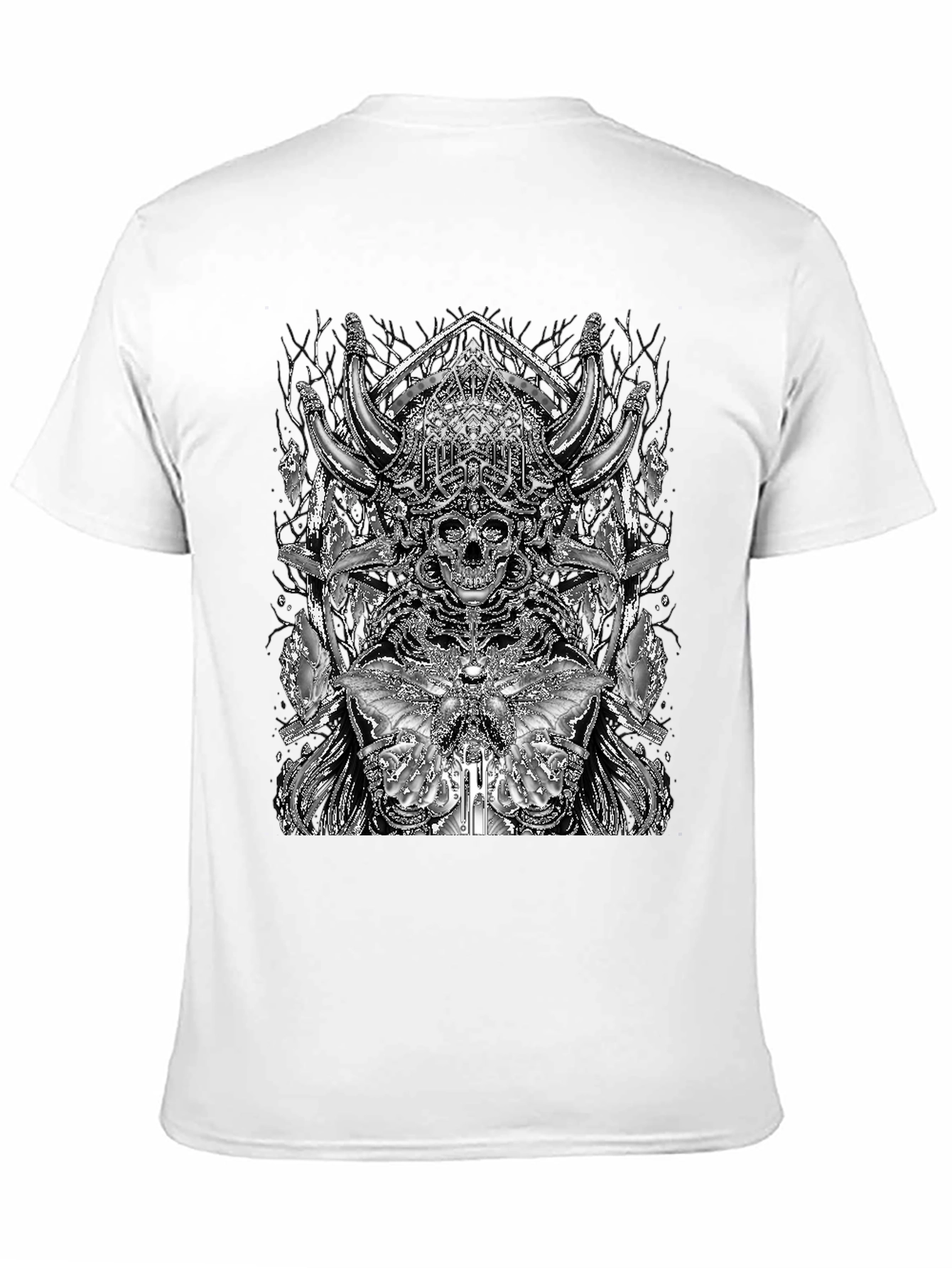 Skull & Butterfly Graphic Tee - Gothic Style