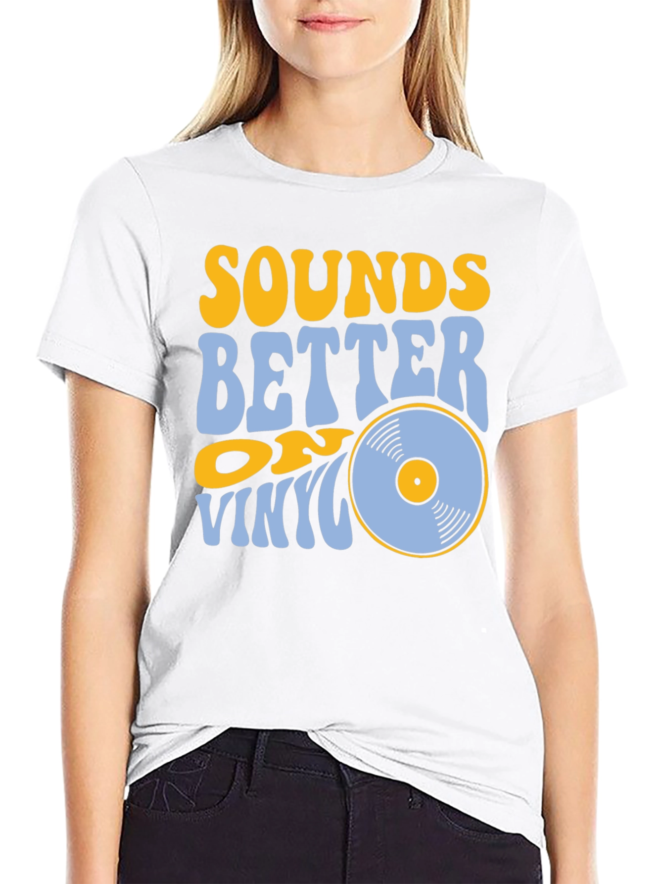 Sounds Better on Vinyl Black T-Shirt