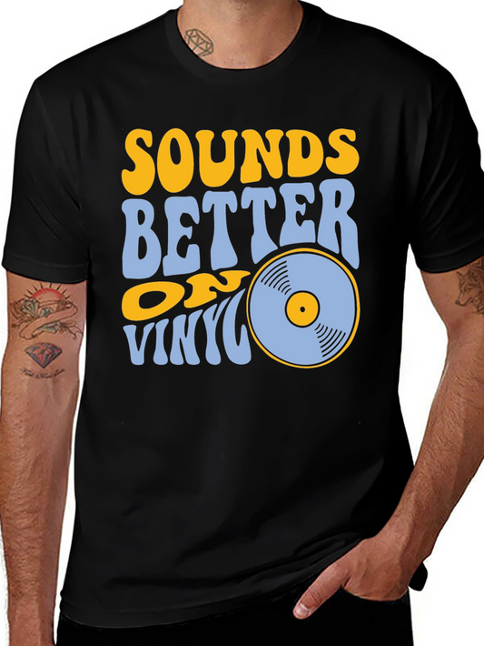 Sounds Better on Vinyl Black T-Shirt