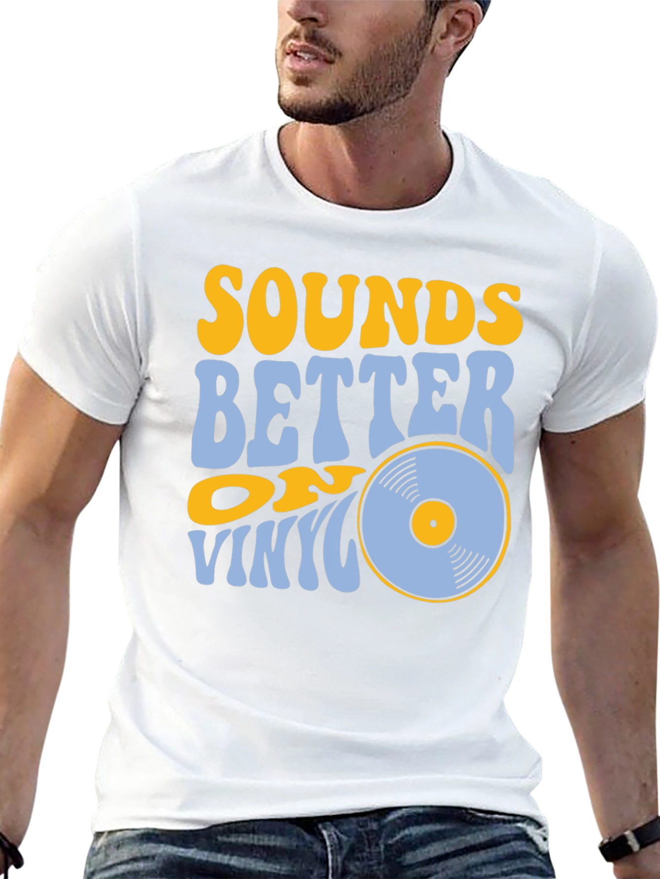 Sounds Better on Vinyl Black T-Shirt