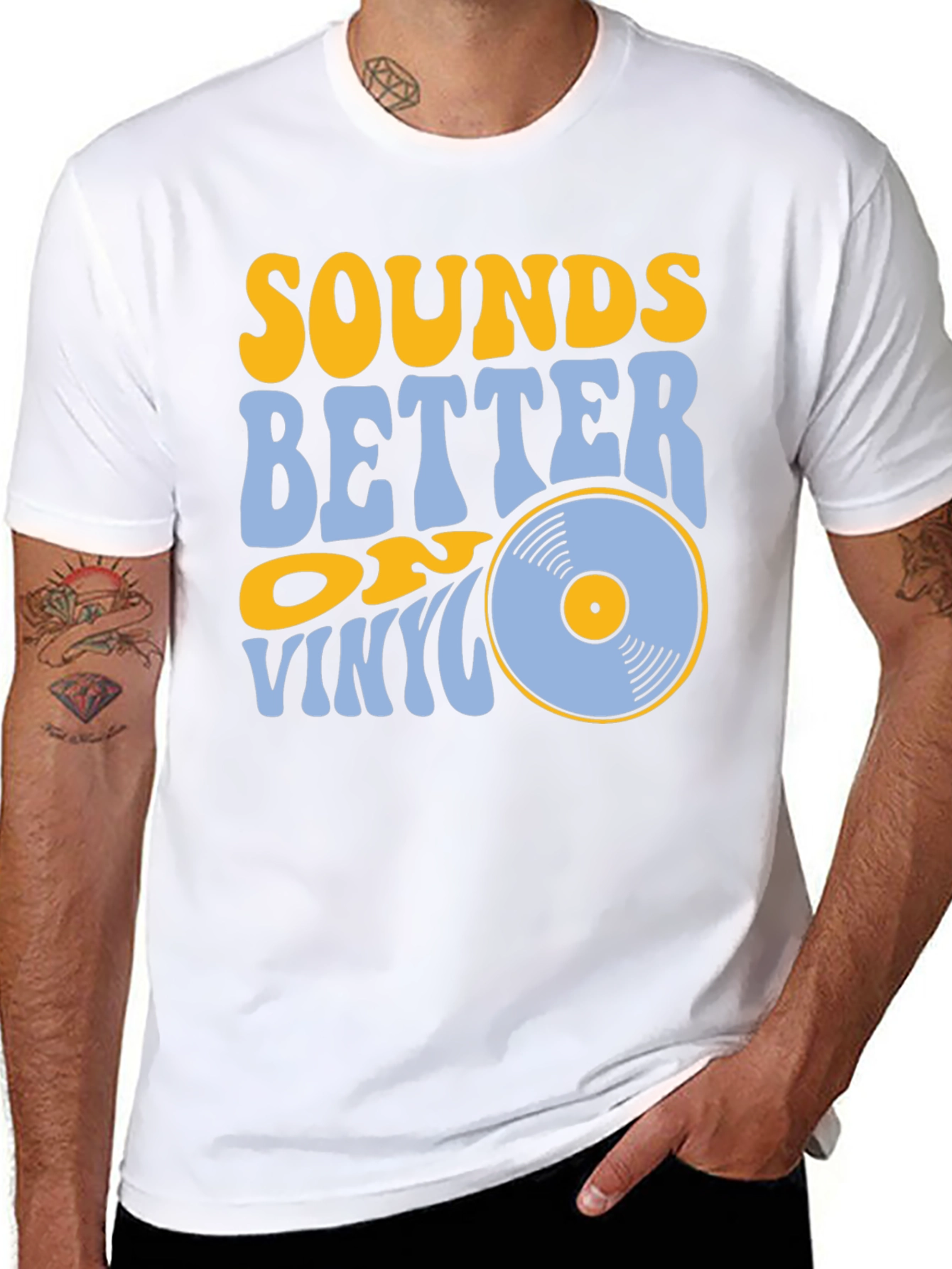 Sounds Better on Vinyl Black T-Shirt