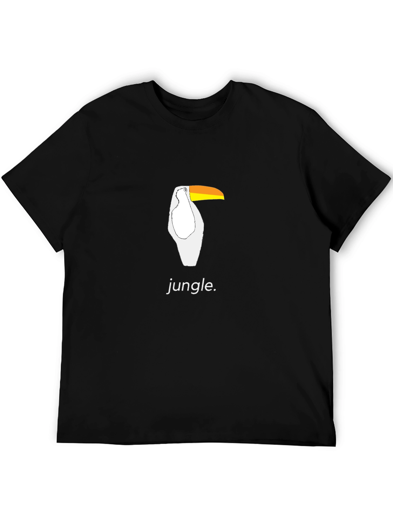 Jungle Toucan Black Graphic Tee