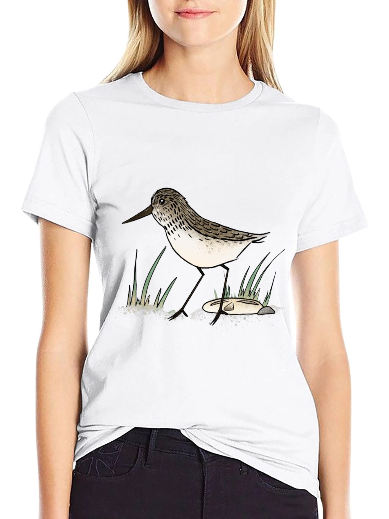 Sandpiper Graphic Tee - Nature Lovers Black T-Shirt