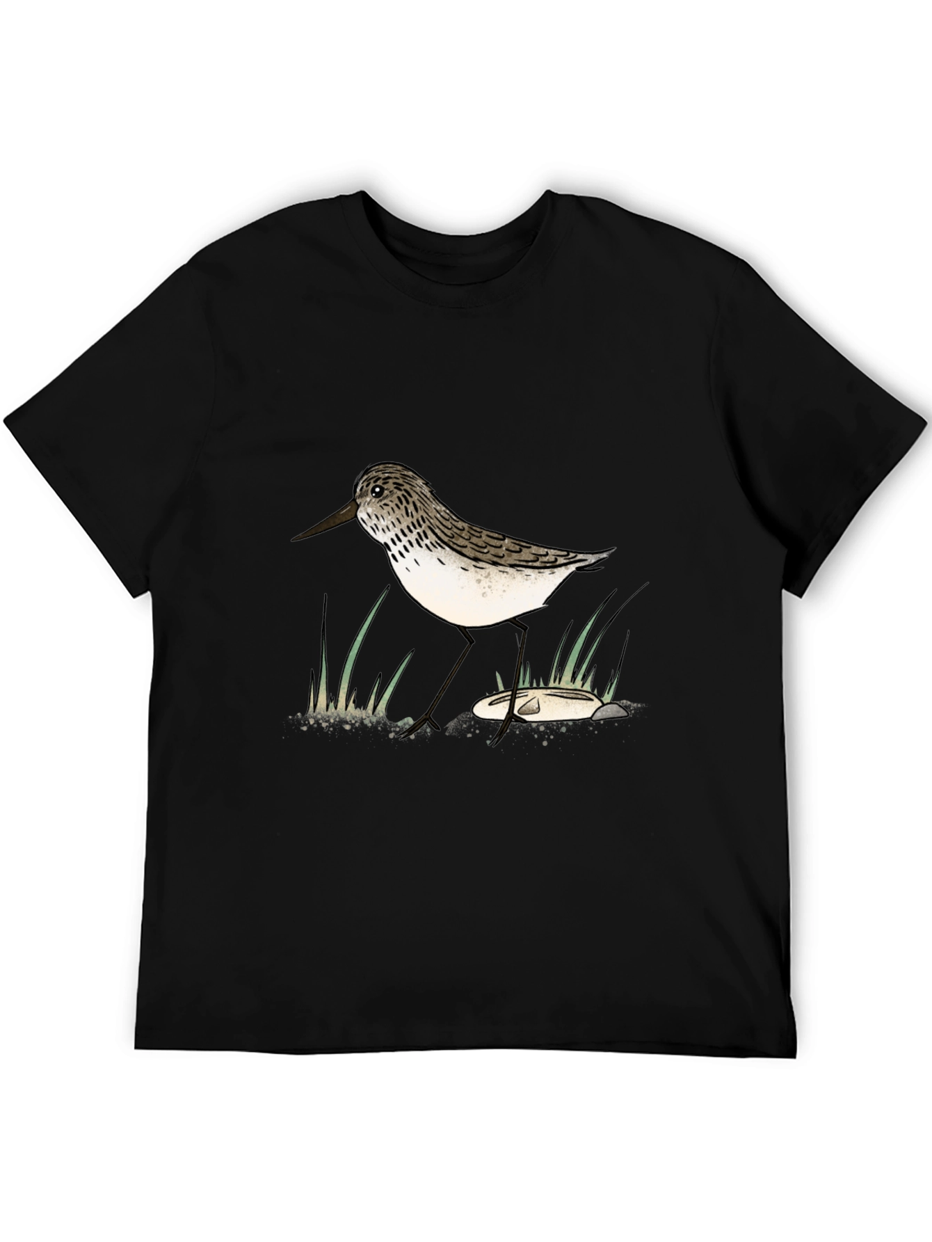 Sandpiper Graphic Tee - Nature Lovers Black T-Shirt