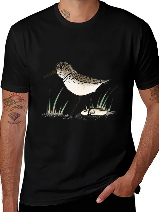 Sandpiper Graphic Tee - Nature Lovers Black T-Shirt