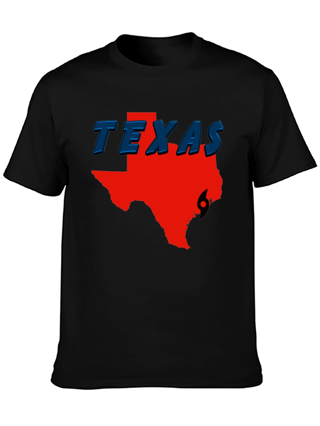 Texas Hurricane Graphic Tee - Black