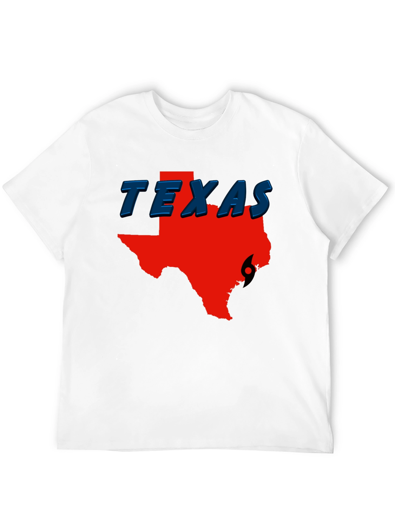 Texas Hurricane Graphic Tee - Black