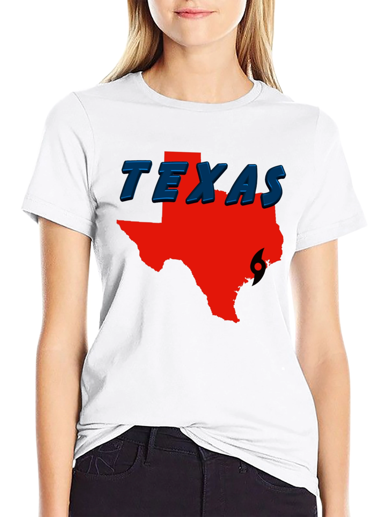 Texas Hurricane Graphic Tee - Black