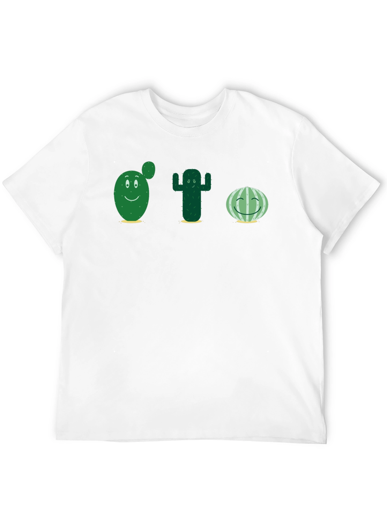 Cute Cactus T-Shirt - Black Cotton Tee