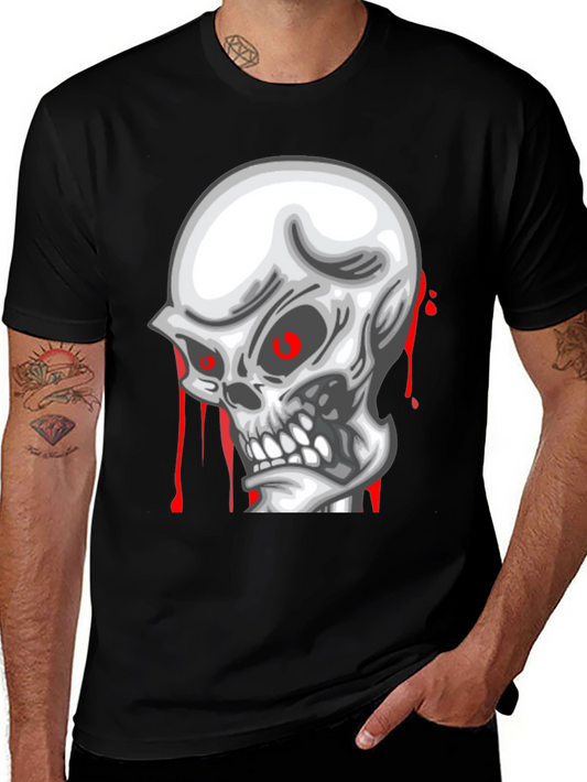 Skull Graphic Tee - Mens Black T-Shirt