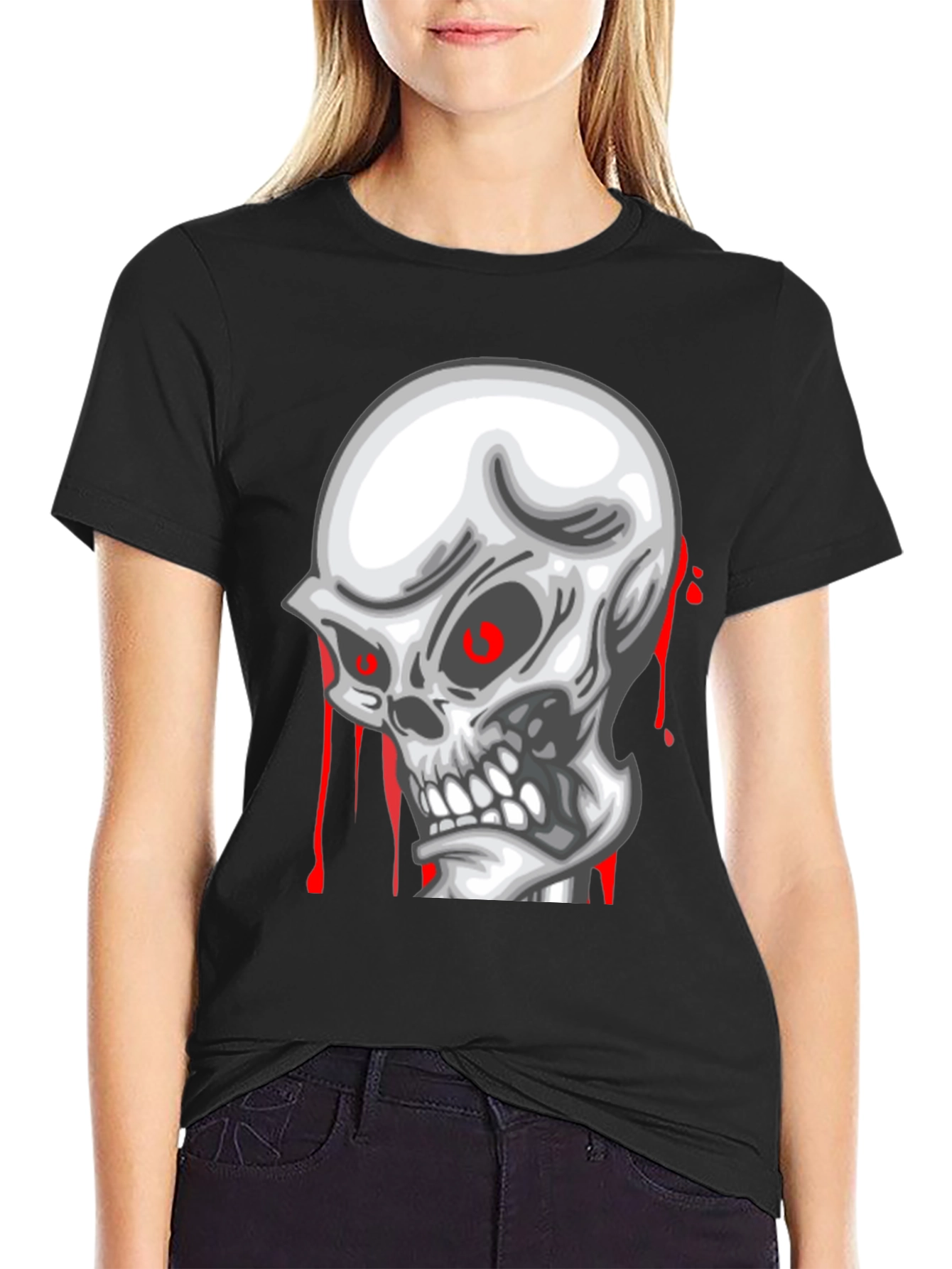 Skull Graphic Tee - Mens Black T-Shirt