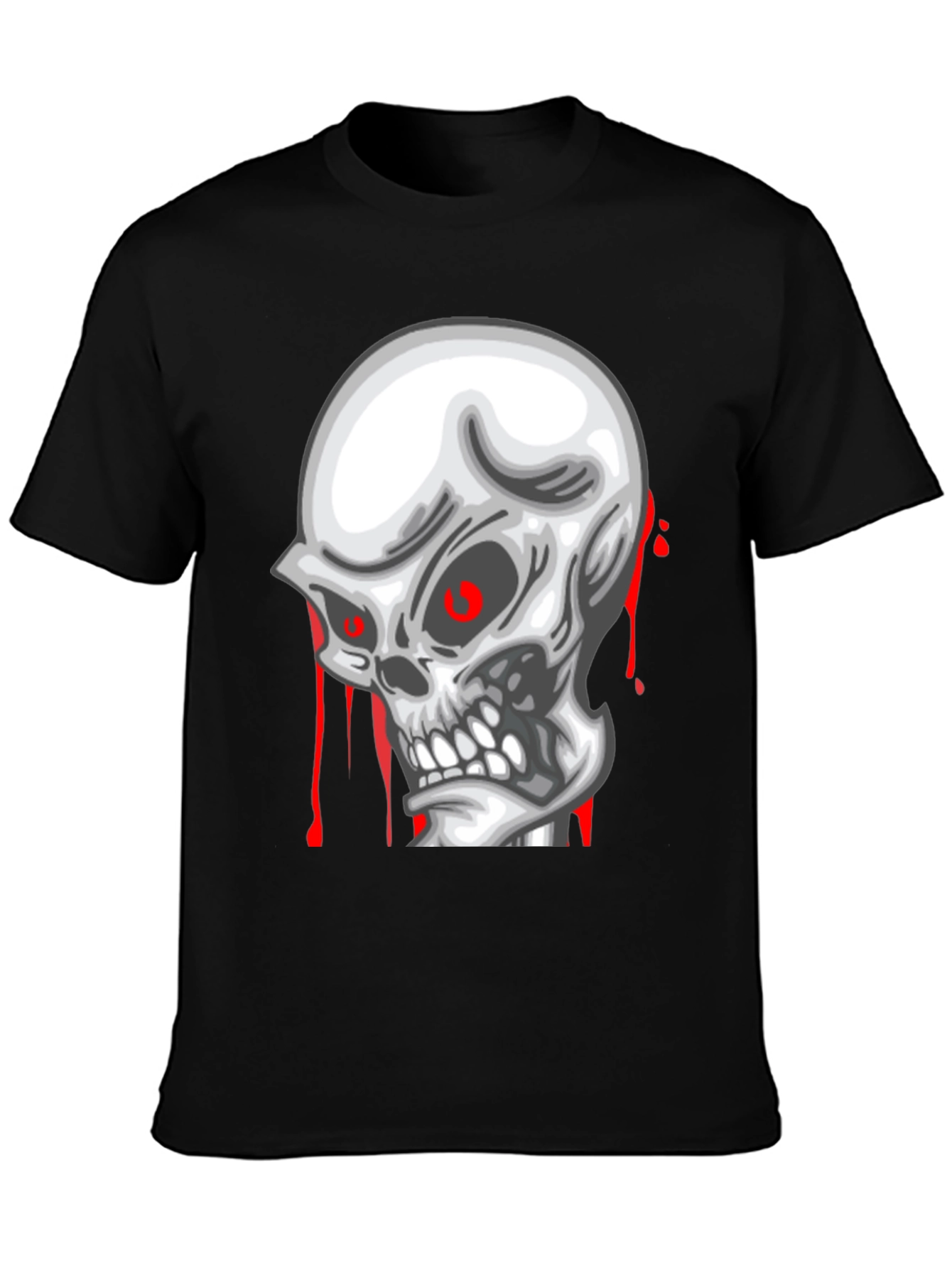 Skull Graphic Tee - Mens Black T-Shirt