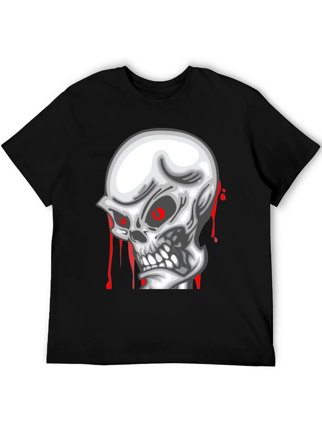 Skull Graphic Tee - Mens Black T-Shirt