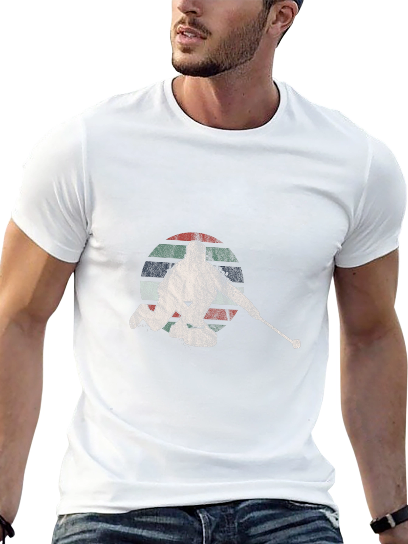 Retro Curling Silhouette T-Shirt