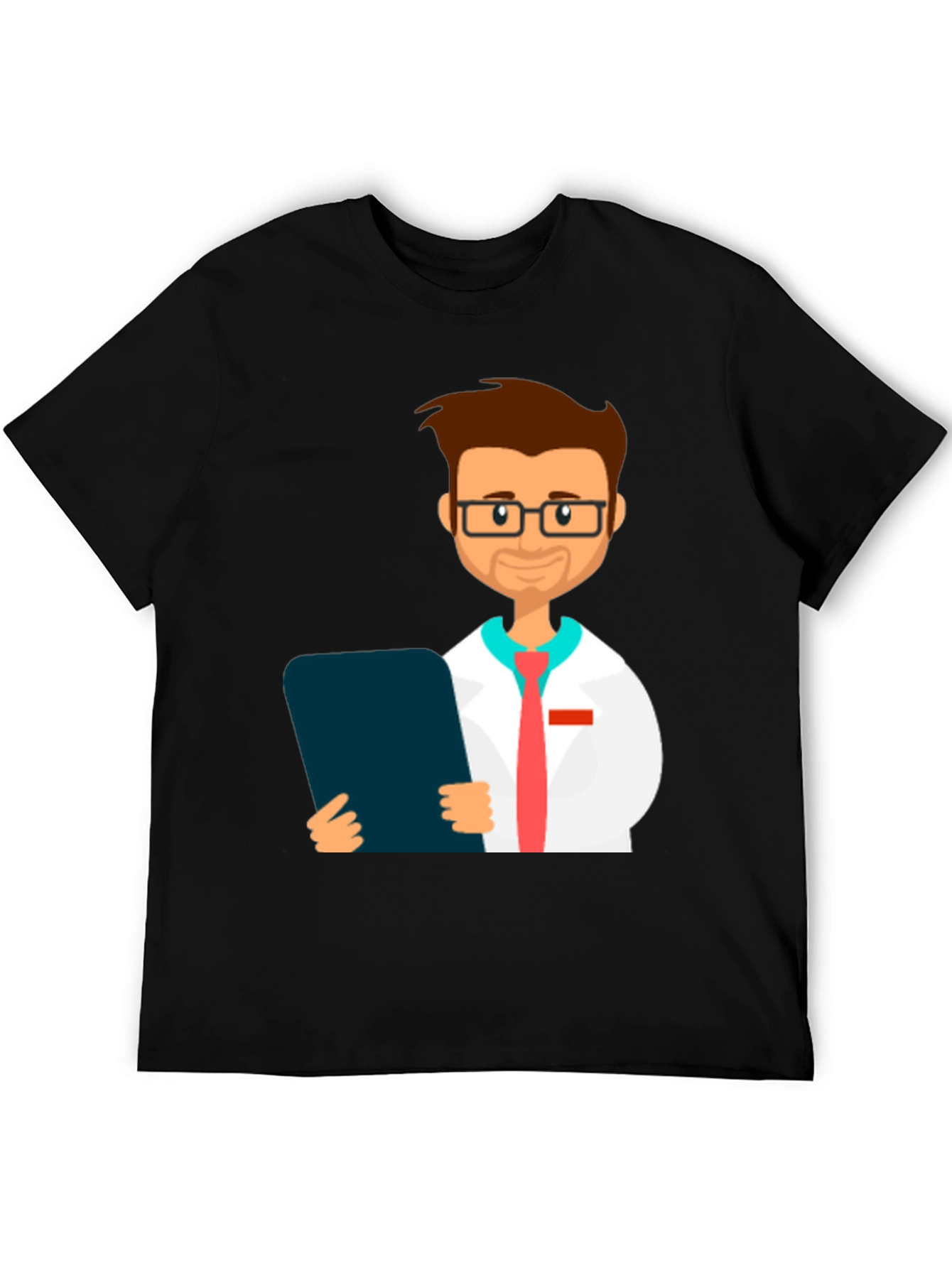 Doctor Cartoon Graphic Tee - Black