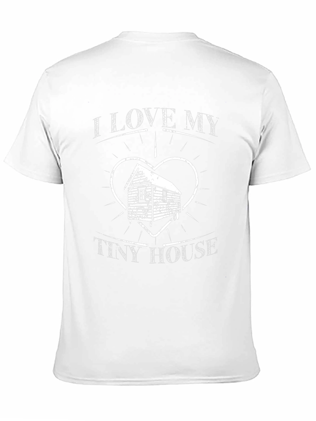I Love My Tiny House Black T-Shirt