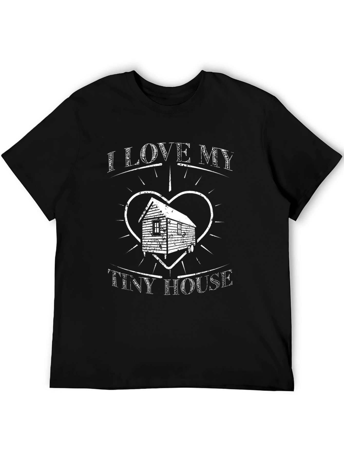 I Love My Tiny House Black T-Shirt