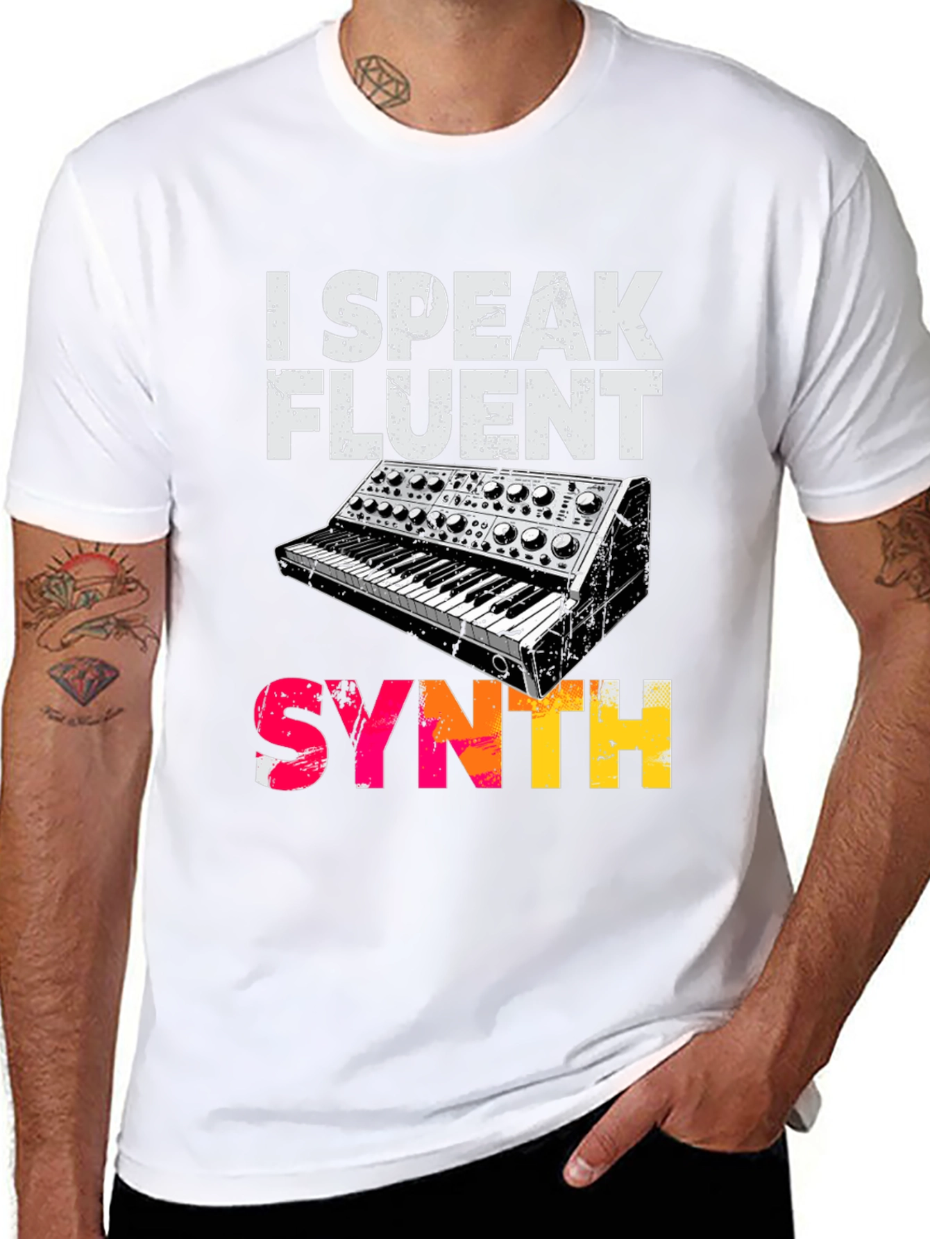 I Speak Fluent Synth Graphic T-Shirt