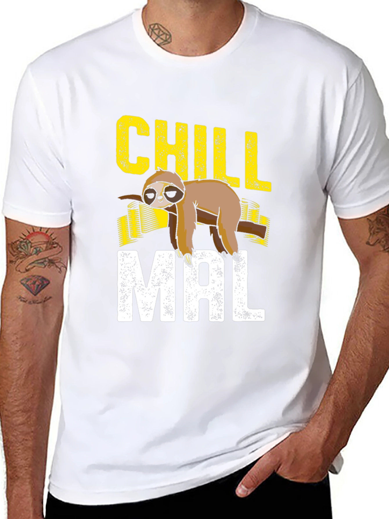 Chill Mal Sloth Graphic T-Shirt