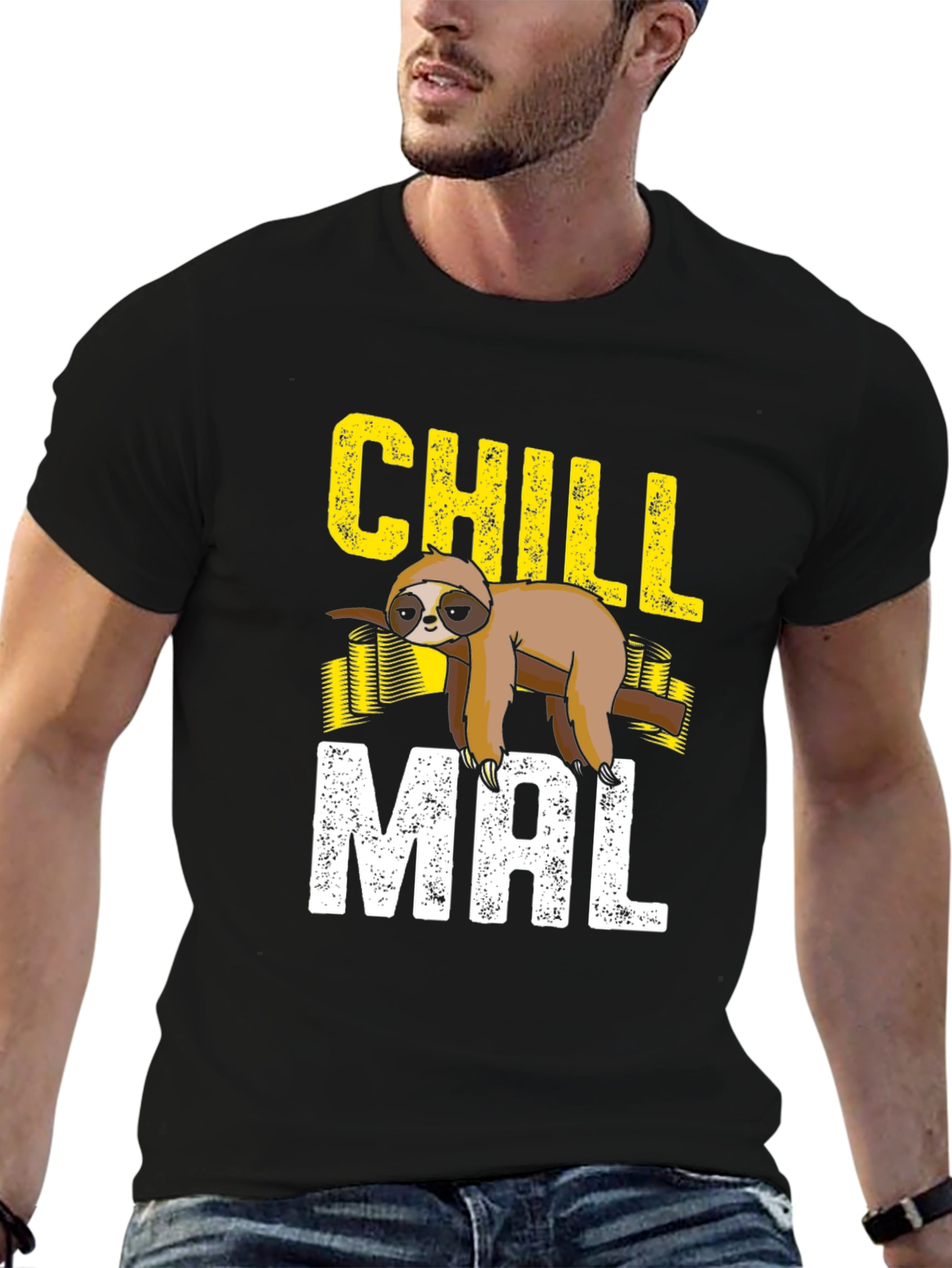 Chill Mal Sloth Graphic T-Shirt