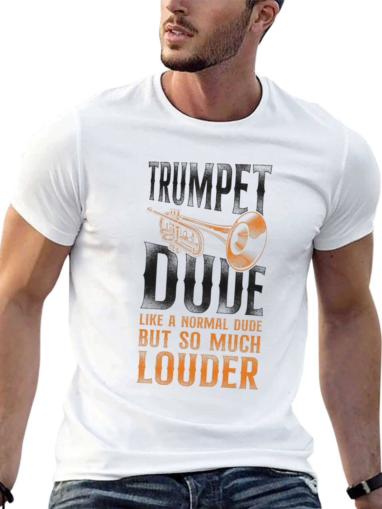 Trumpet Dude T-Shirt - Louder Musician Tee