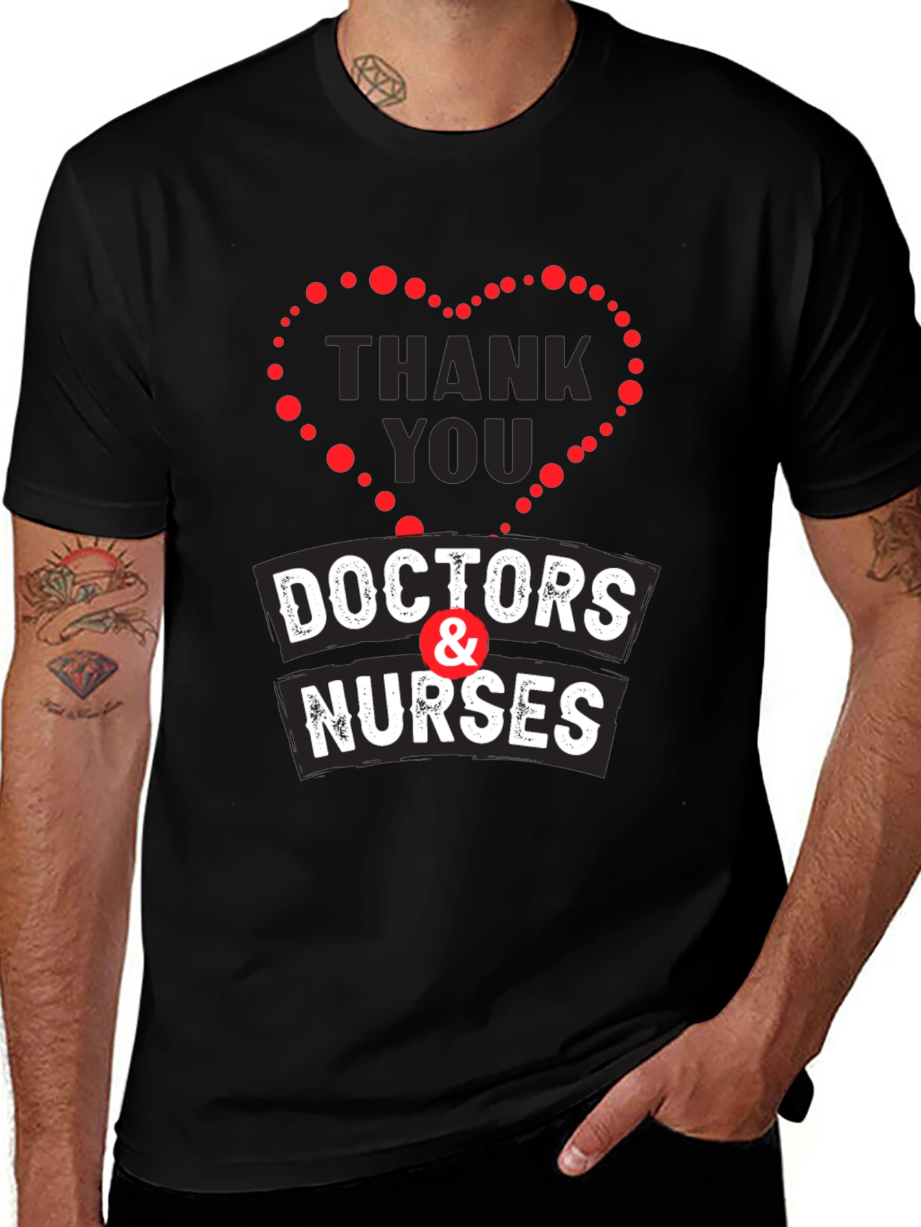 Thank You Doctors & Nurses Graphic T-Shirt