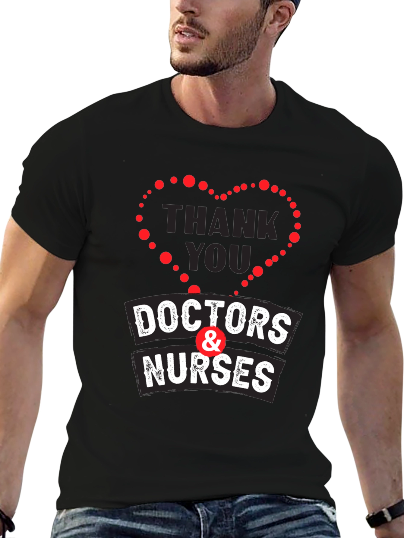 Thank You Doctors & Nurses Graphic T-Shirt