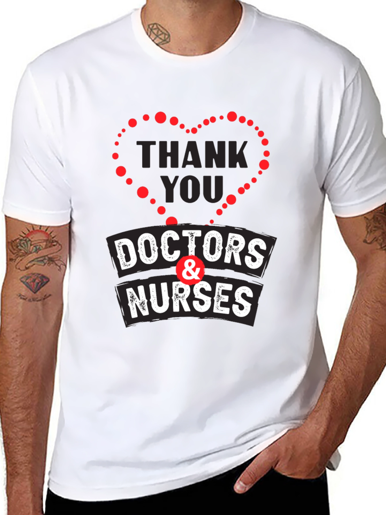 Thank You Doctors & Nurses Graphic T-Shirt