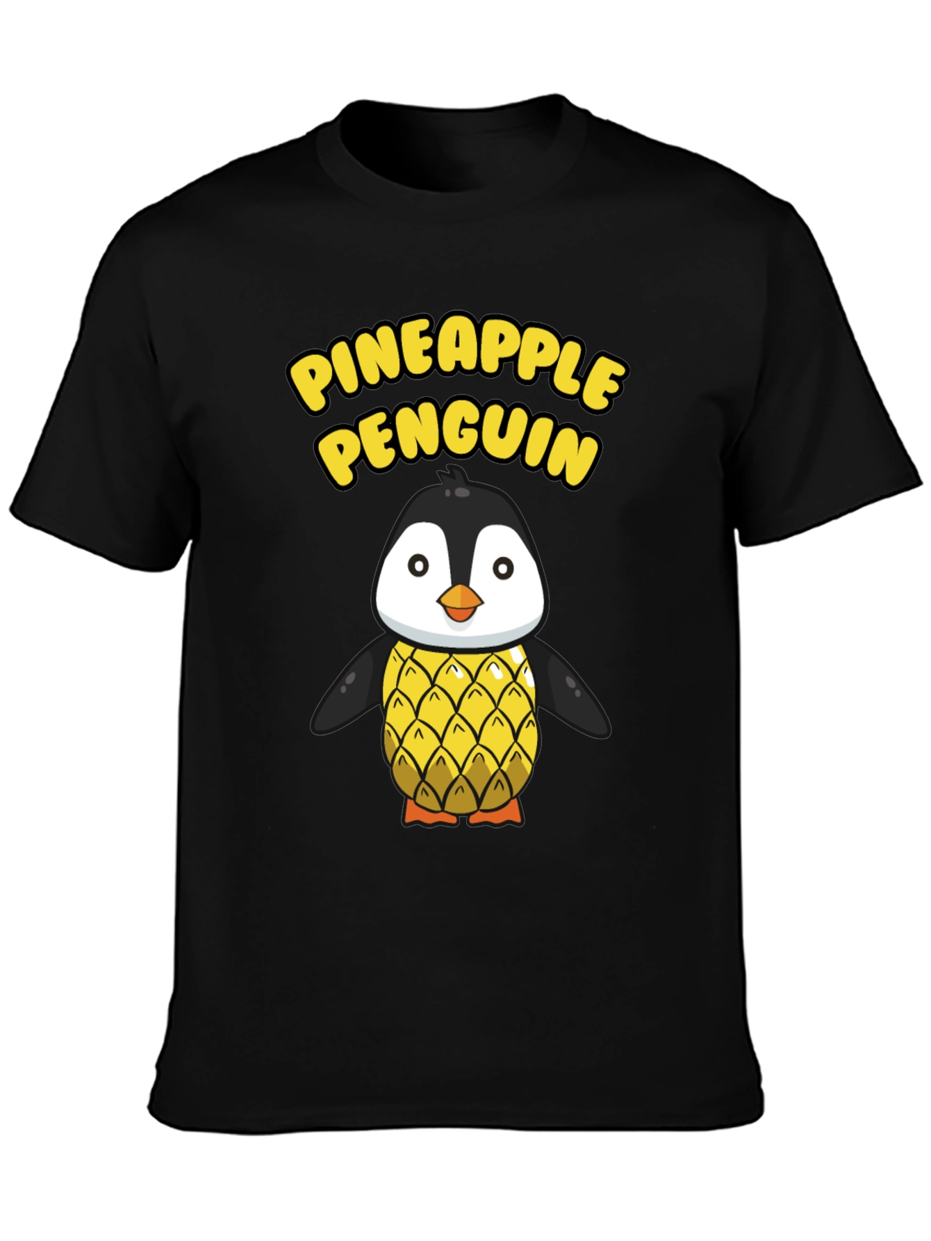Pineapple Penguin Graphic T-Shirt