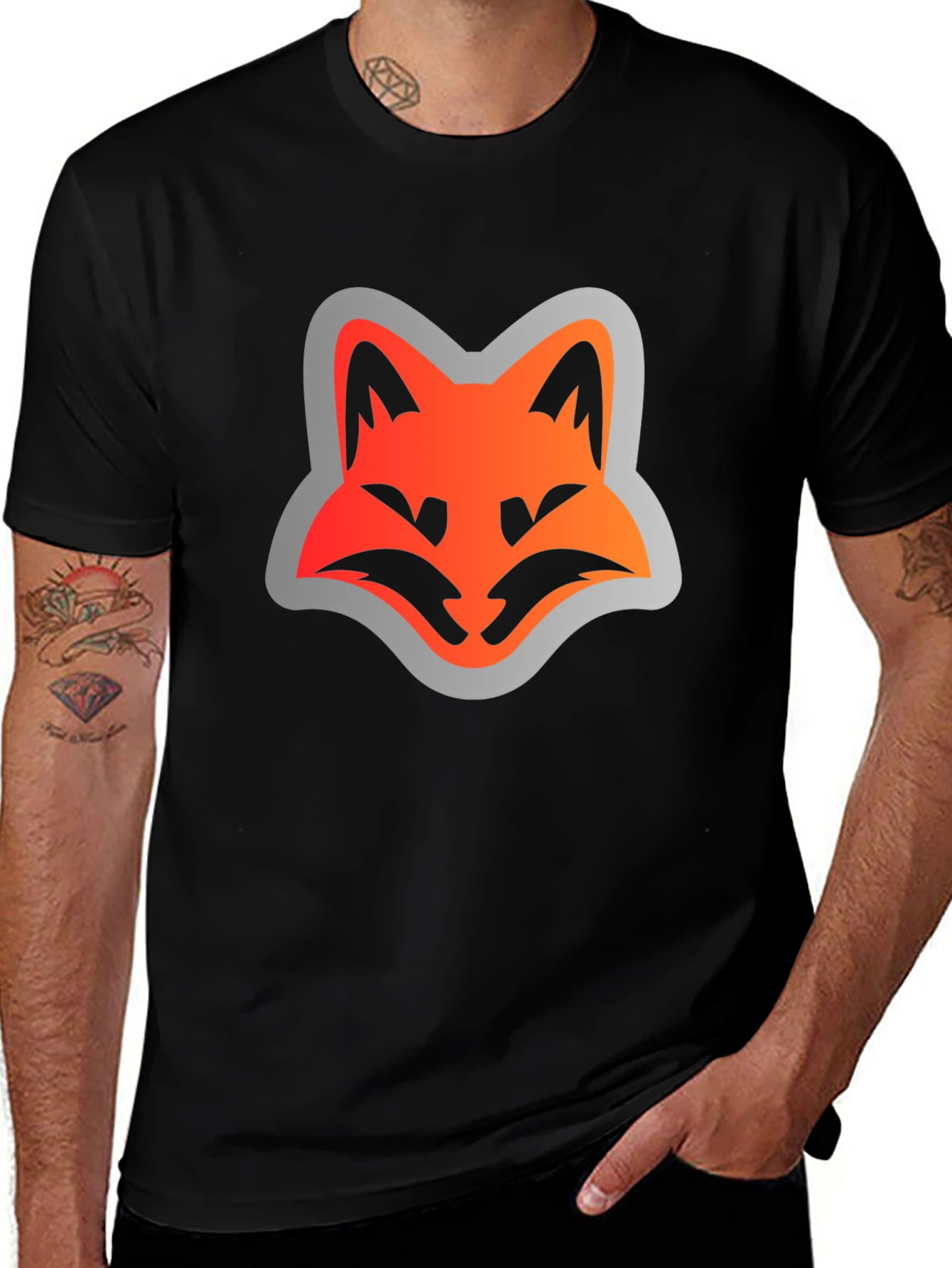 Fox Face Graphic Tee - Modern Streetwear