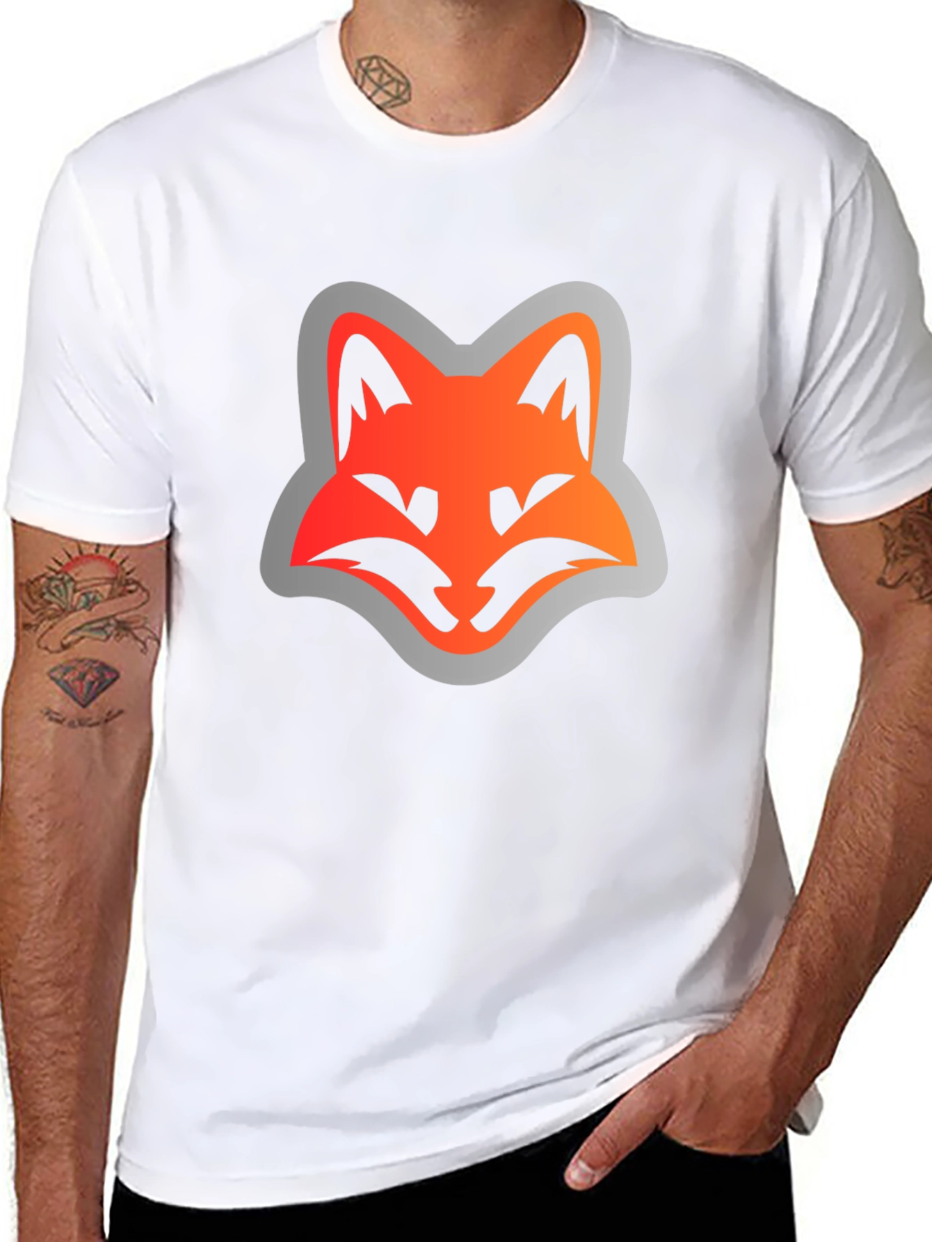 Fox Face Graphic Tee - Modern Streetwear