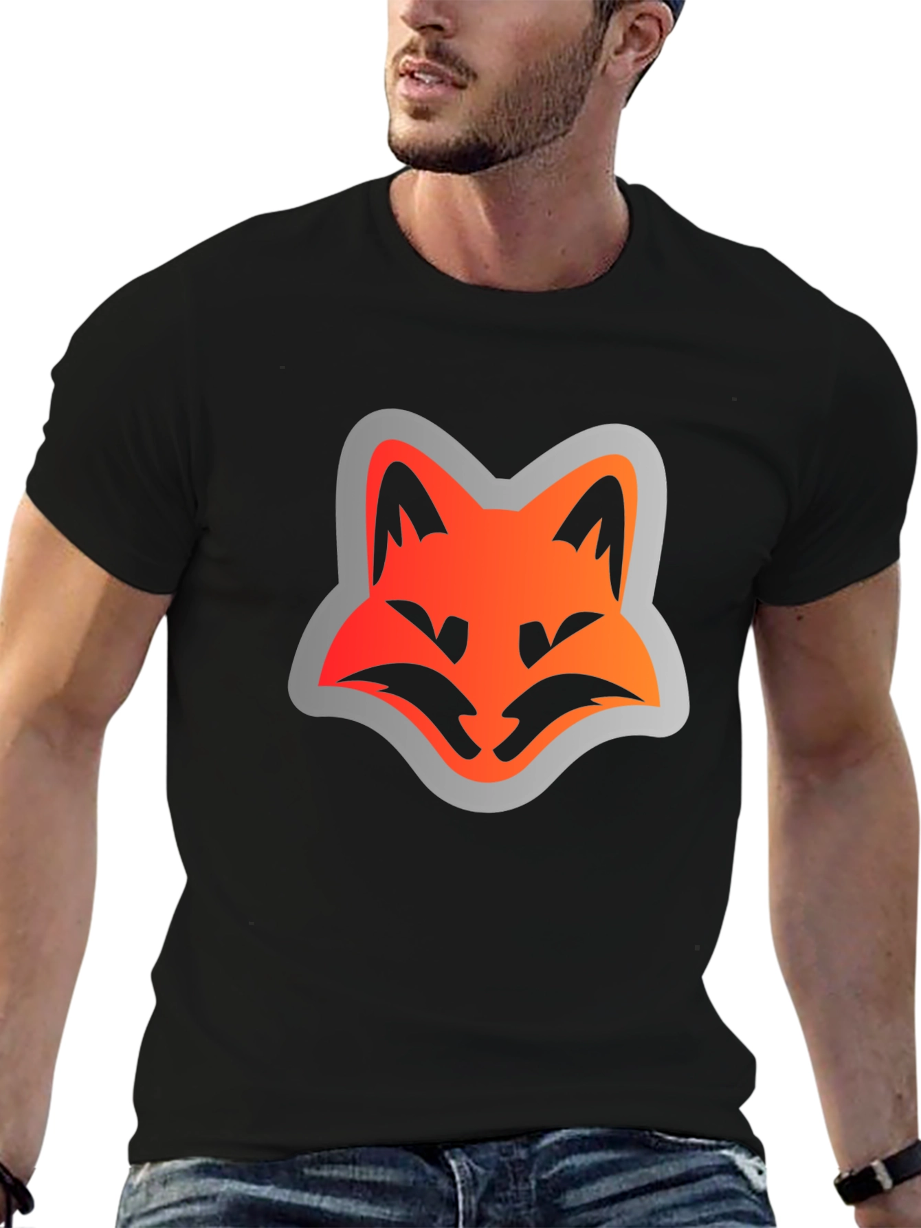 Fox Face Graphic Tee - Modern Streetwear