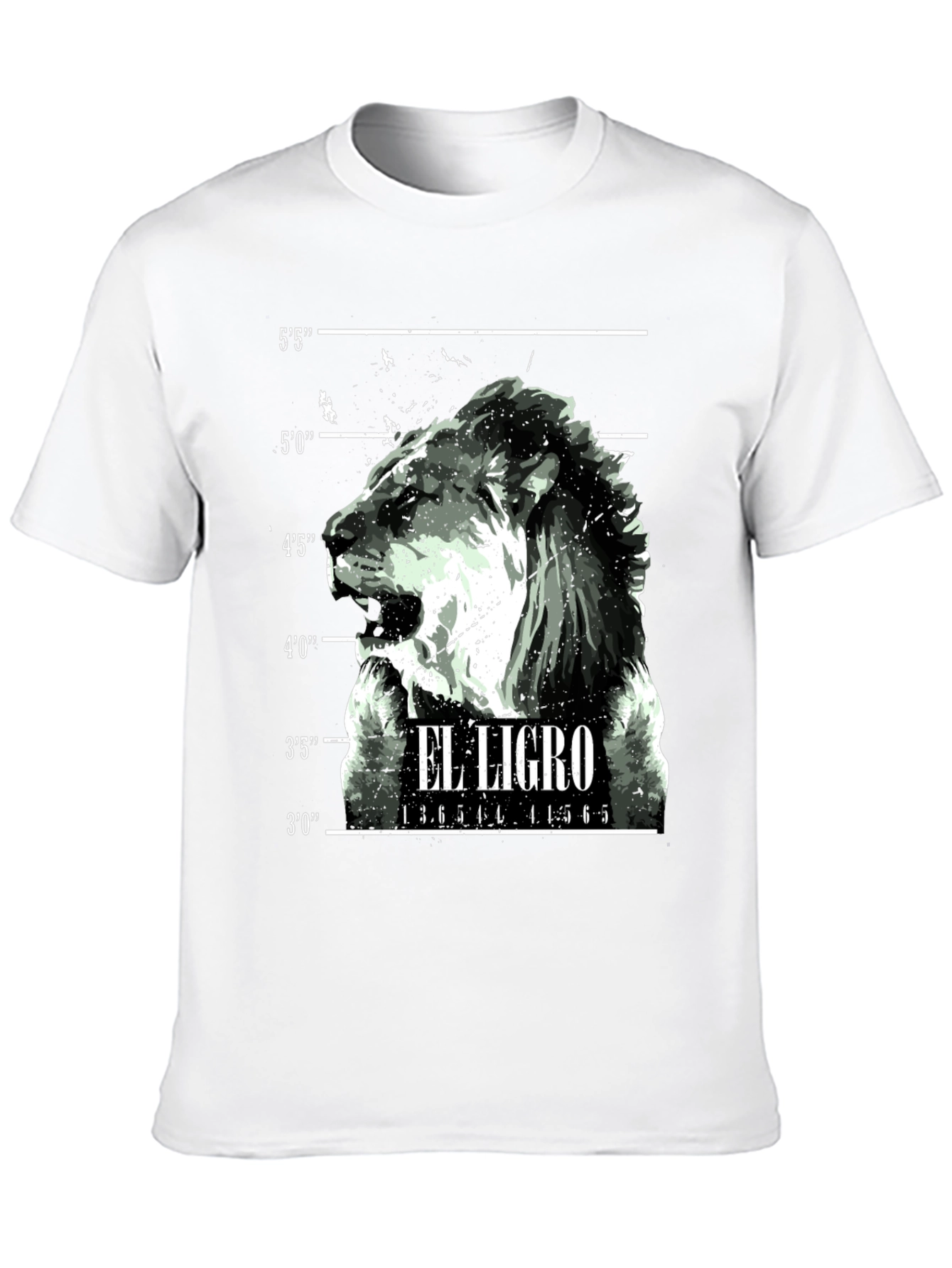 El Ligro Lion Mugshot Graphic Tee - Black