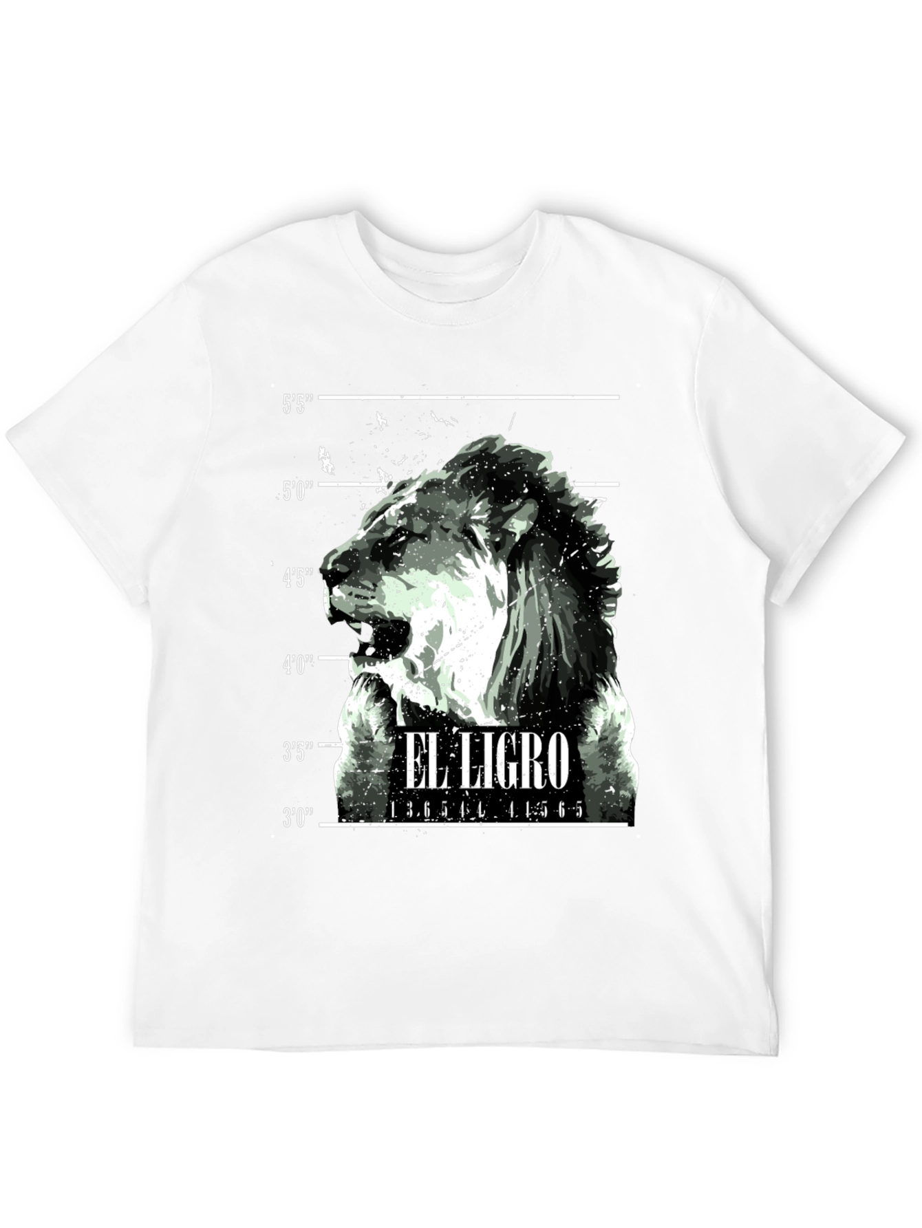 El Ligro Lion Mugshot Graphic Tee - Black
