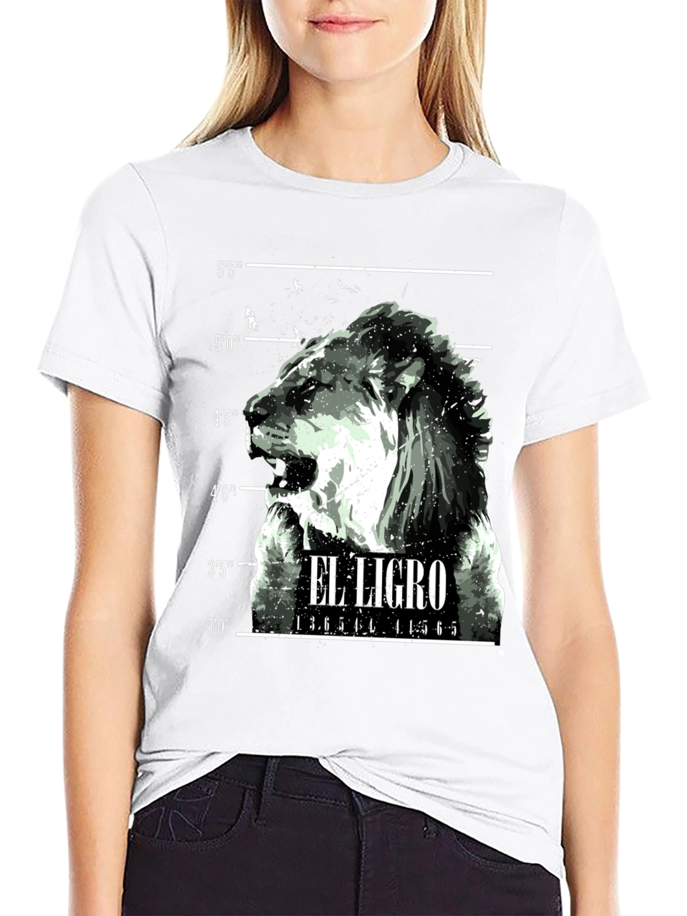 El Ligro Lion Mugshot Graphic Tee - Black
