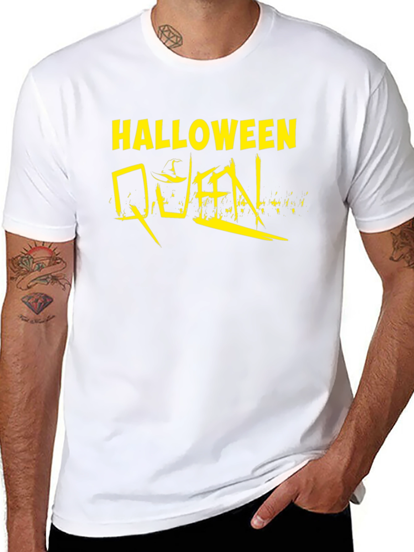 Halloween Queen Graphic T-Shirt - Black
