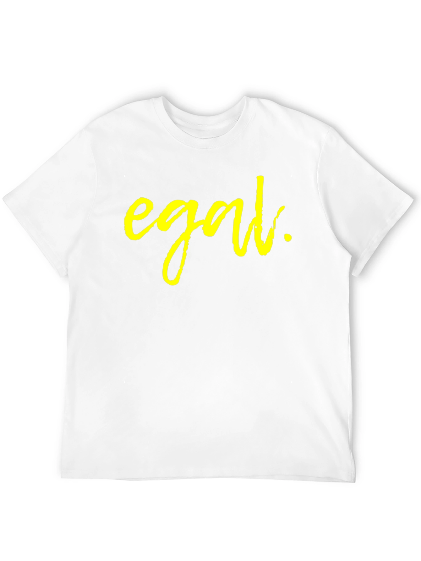 Egal Yellow Print Black T-Shirt