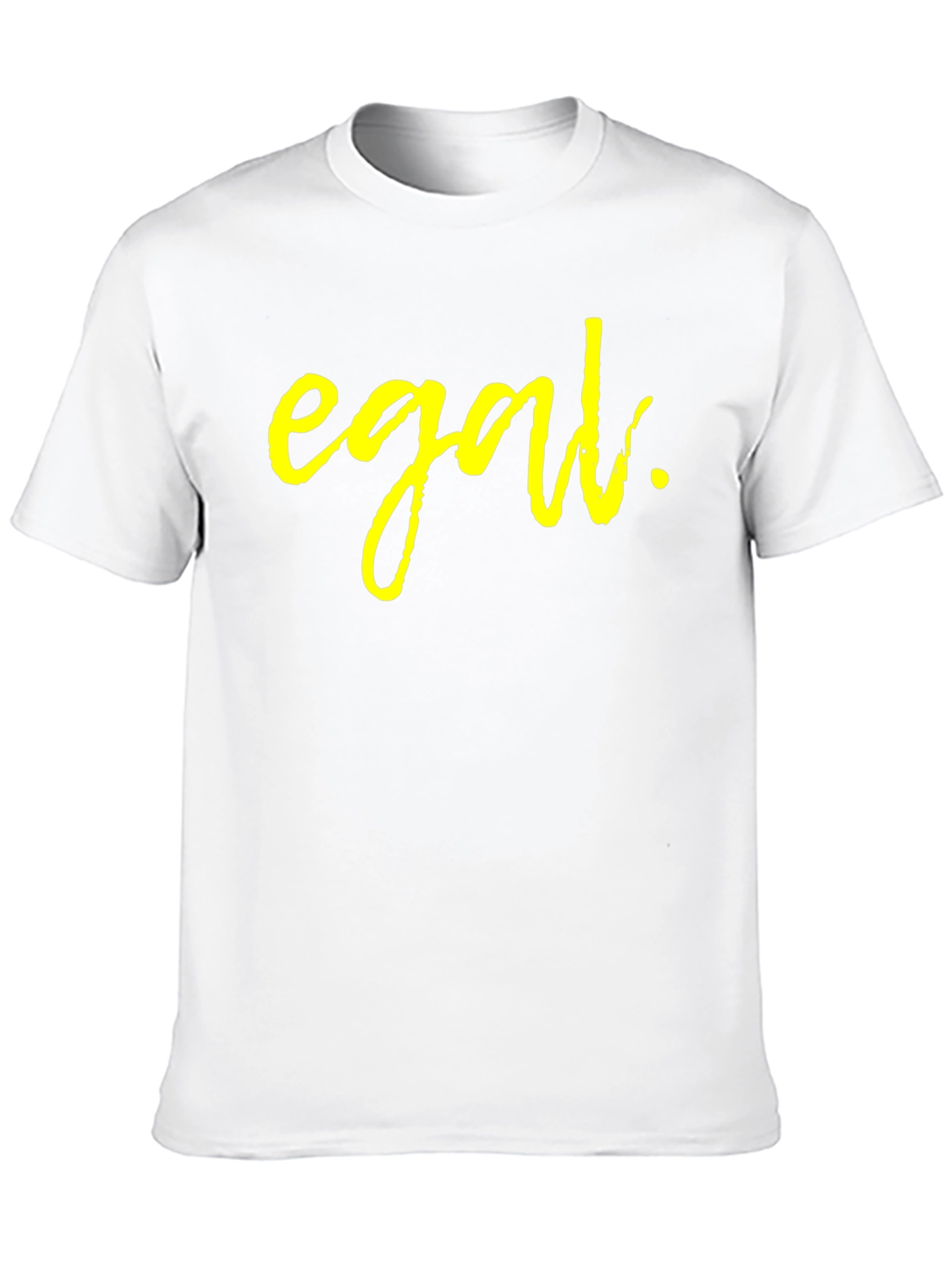 Egal Yellow Print Black T-Shirt