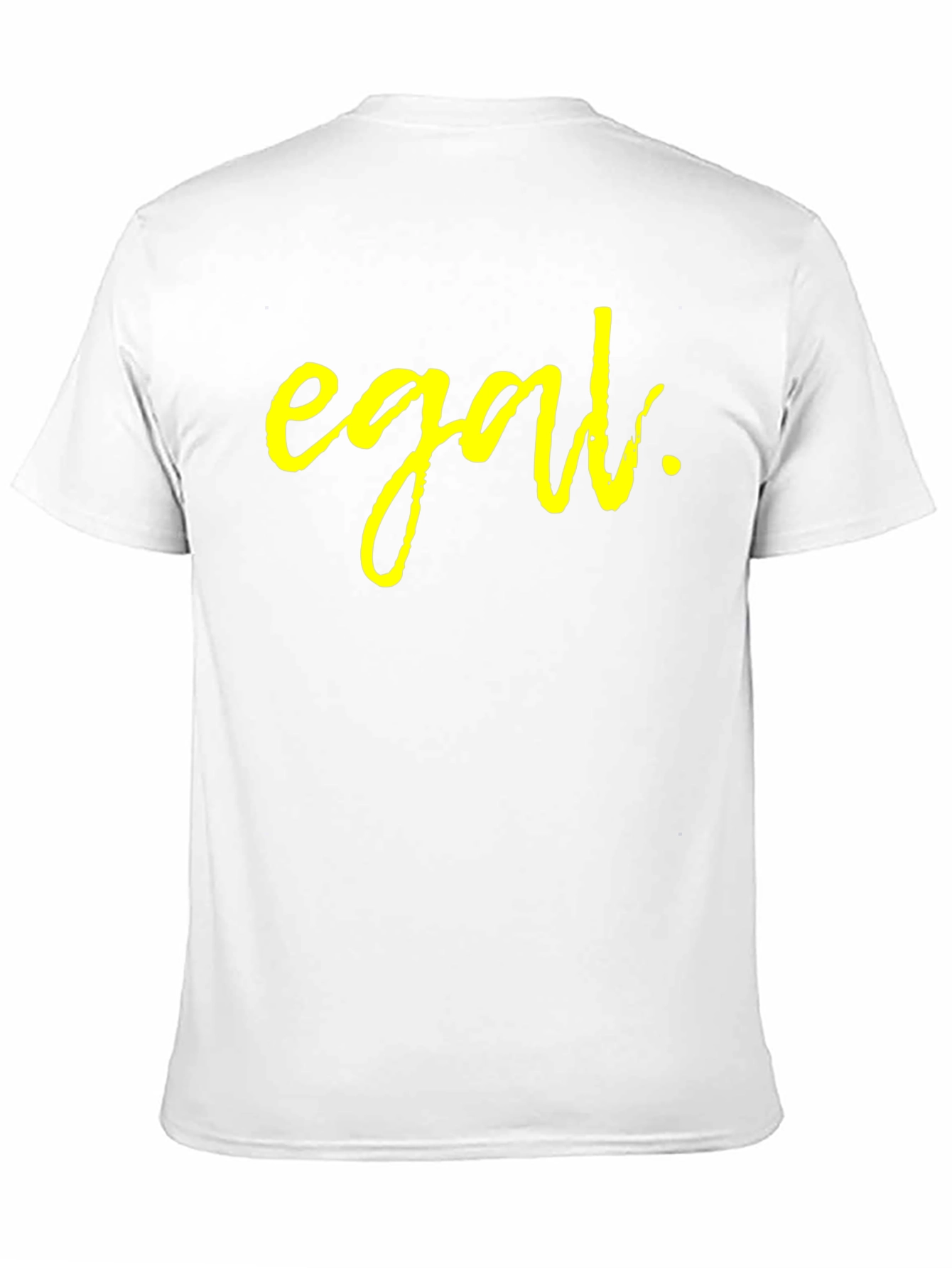 Egal Yellow Print Black T-Shirt