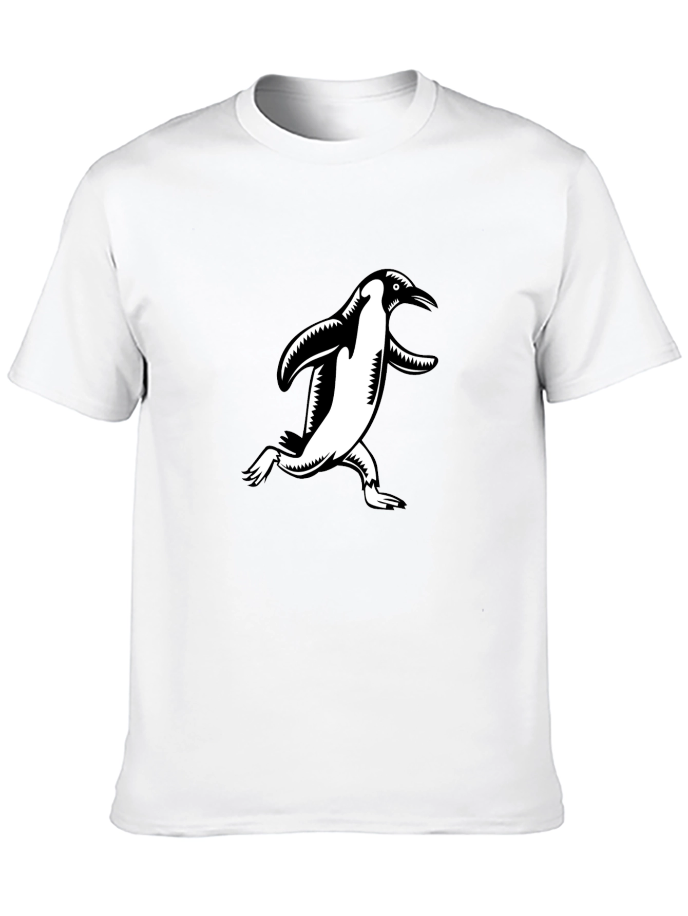 Penguin Graphic Tee - Black Cotton
