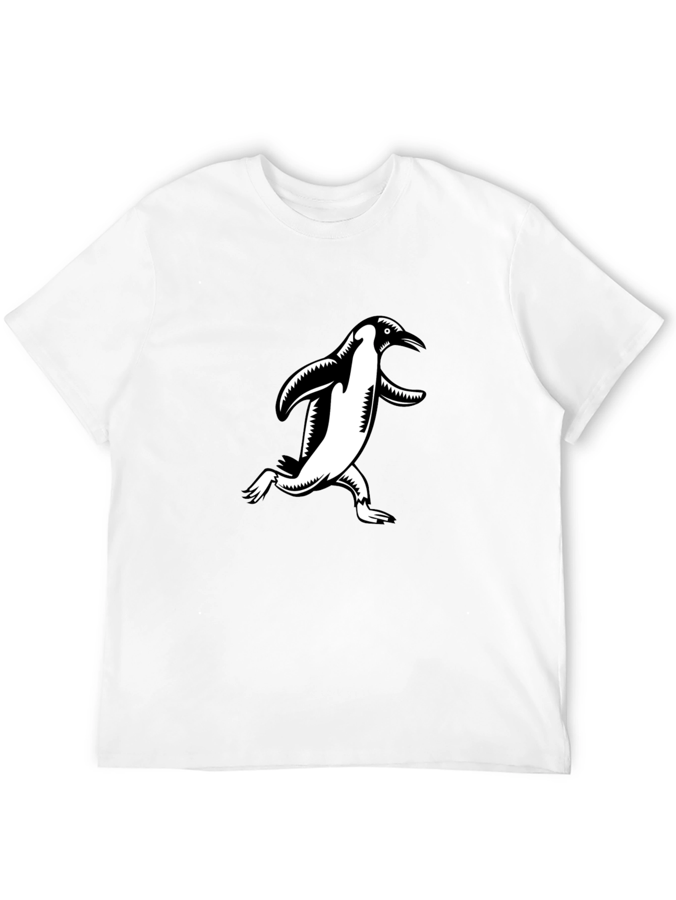 Penguin Graphic Tee - Black Cotton